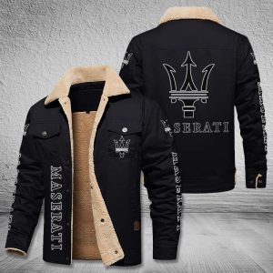 Maserati Fleece Cargo Jacket Winter Jacket For Car Lover 2023 Collection FCJ1069