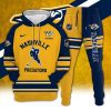 Nashville Predators Combo Hoodie Long Pants Set Edition 3D CHJ1616