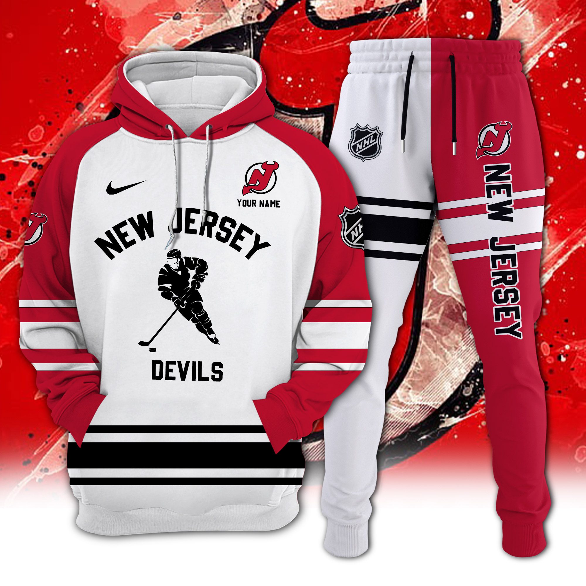 New-Jersey-Devils-Combo-Hoodie-Long-Pants-Set-Edition-3D-CHJ1617 New Jersey Devils Combo Hoodie Long Pants Set Edition 3D CHJ1617