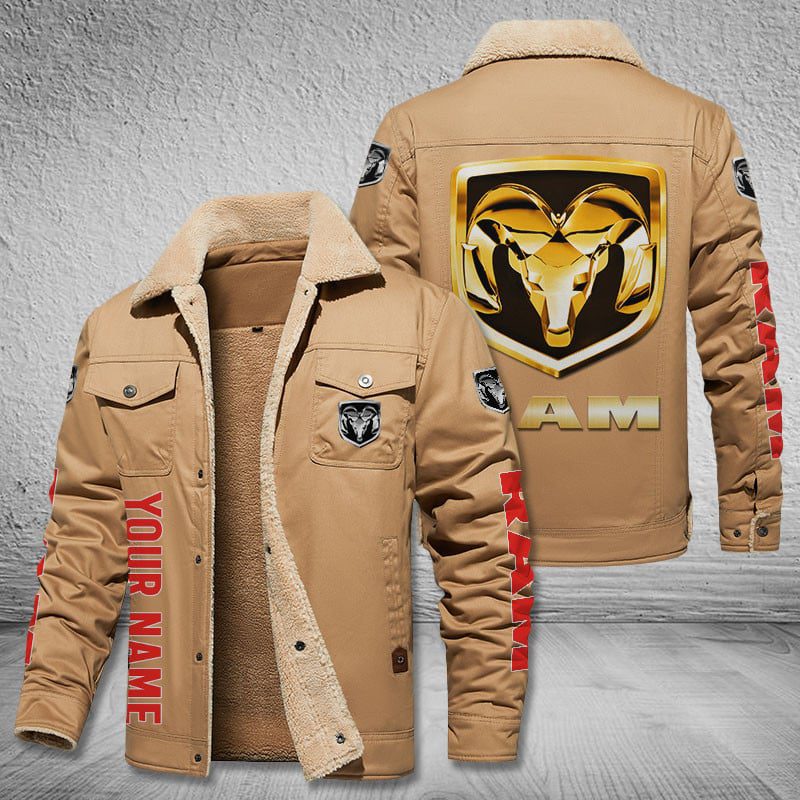 Ram-Truck-Cars-Logo-Personalized-Fleece-Cargo-Jacket-Winter-Jacket-FCJ1027-1