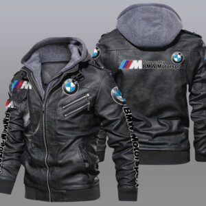 BMW Black Brown Leather Jacket LIZ031