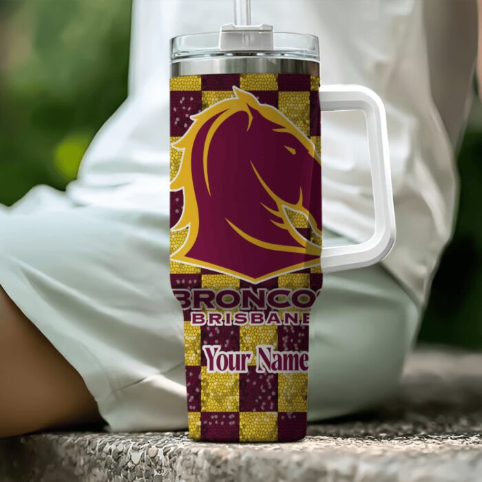 Brisbane Broncos NRL Personalized Stanley Tumbler 40oz STT1275