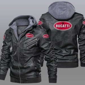 Bugatti Black Brown Leather Jacket LIZ061