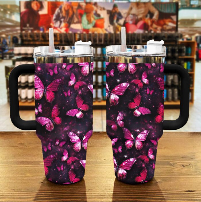 Butterfly Shineful Stanley Tumbler 40oz Charming STT1326