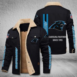 Carolina Panthers Fleece Cargo Jacket Winter Jacket FCJ1729