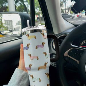 Dachshund Shineful 40oz Stanley Tumbler Colorful STT1506