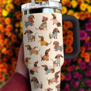 Dachshund Shineful 40oz Stanley Tumbler Fashion Wiener STT1515