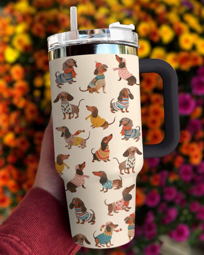 Dachshund Shineful 40oz Stanley Tumbler Fashion Wiener STT1515