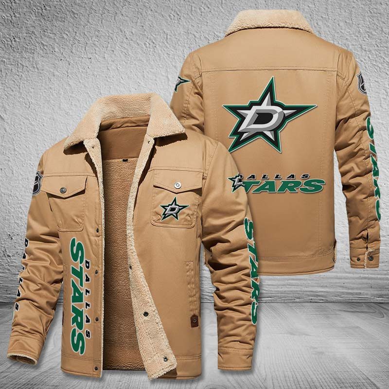 Dallas-Stars-Fleece-Cargo-Jacket-Winter-Jacket-FCJ1604-3