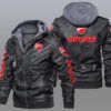 Ducati Black Brown Leather Jacket LIZ022
