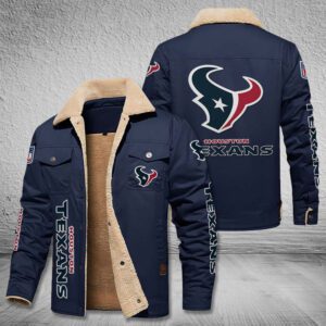 Houston Texans Fleece Cargo Jacket Winter Jacket FCJ1701