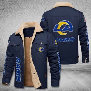 Los Angeles Rams Fleece Cargo Jacket Winter Jacket FCJ1704