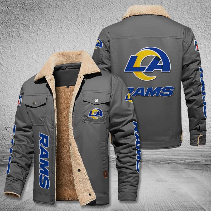 Los-Angeles-Rams-Fleece-Cargo-Jacket-Winter-Jacket-FCJ1704-4