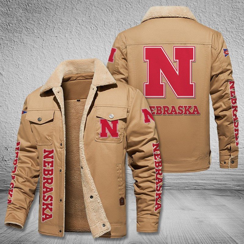 Nebraska-Cornhuskers-Fleece-Cargo-Jacket-Winter-Jacket-FCJ1983-2
