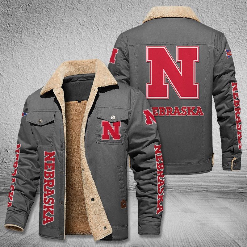 Nebraska-Cornhuskers-Fleece-Cargo-Jacket-Winter-Jacket-FCJ1983-3