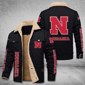 Nebraska Cornhuskers Fleece Cargo Jacket Winter Jacket FCJ1983