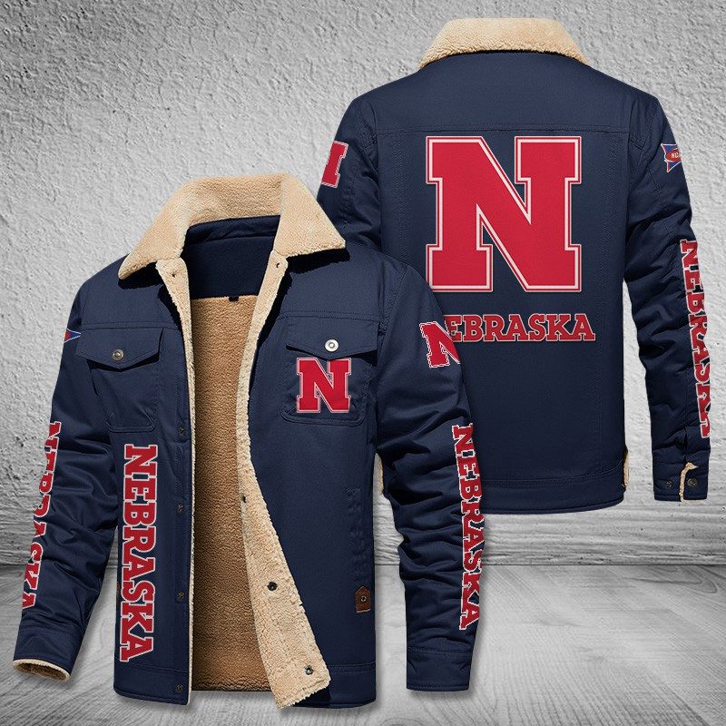 Nebraska-Cornhuskers-Fleece-Cargo-Jacket-Winter-Jacket-FCJ1983-4
