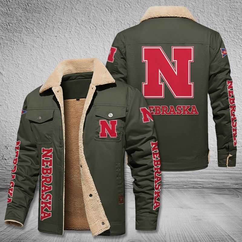 Nebraska-Cornhuskers-Fleece-Cargo-Jacket-Winter-Jacket-FCJ1983-5