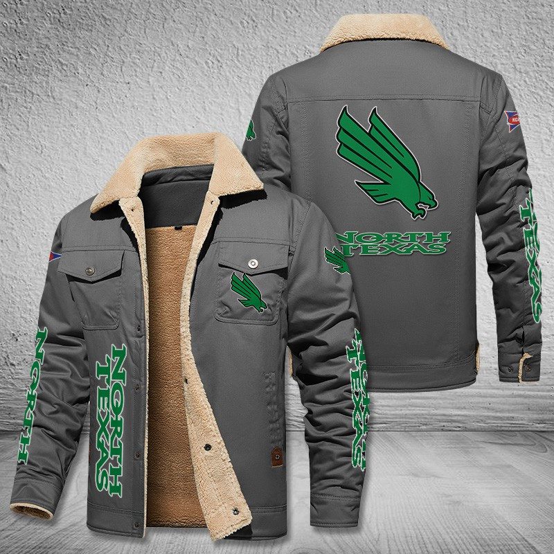 North-Texas-Mean-Green-Fleece-Cargo-Jacket-Winter-Jacket-FCJ1981-4