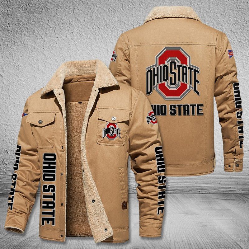 Ohio-State-Buckeyes-Fleece-Cargo-Jacket-Winter-Jacket-FCJ2012-2
