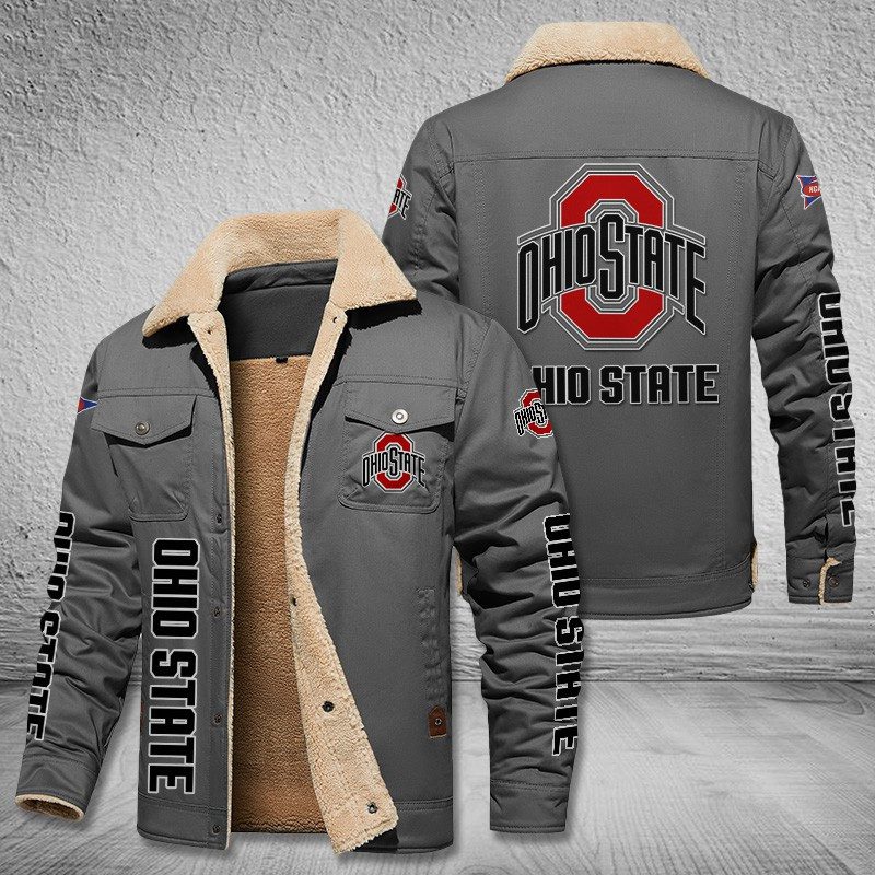 Ohio-State-Buckeyes-Fleece-Cargo-Jacket-Winter-Jacket-FCJ2012-3