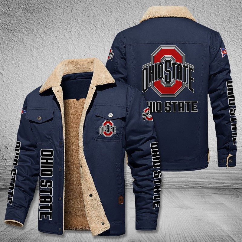 Ohio-State-Buckeyes-Fleece-Cargo-Jacket-Winter-Jacket-FCJ2012-4