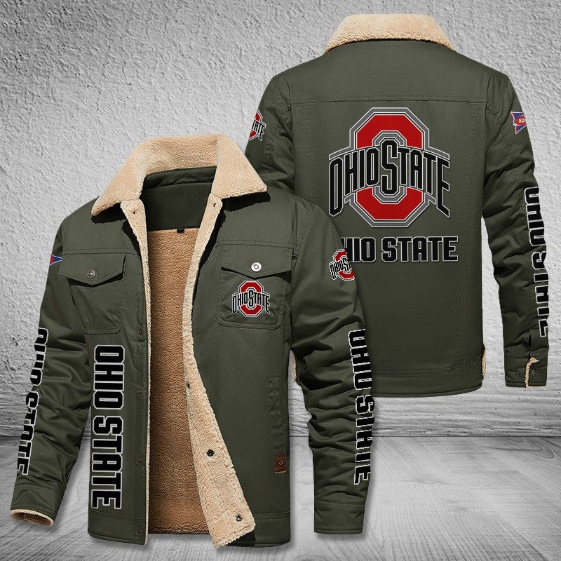 Ohio-State-Buckeyes-Fleece-Cargo-Jacket-Winter-Jacket-FCJ2012-5