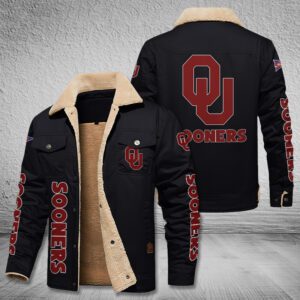 Oklahoma Sooners Fleece Cargo Jacket Winter Jacket FCJ1989