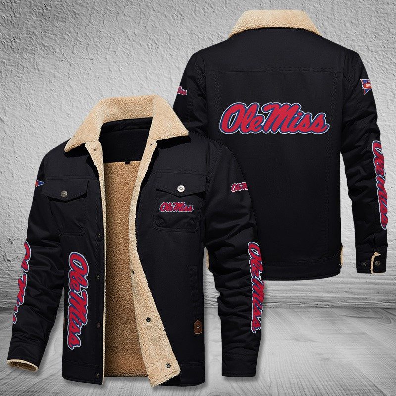 Ole-Miss-Rebels-Fleece-Cargo-Jacket-Winter-Jacket-FCJ1994 Ole Miss Rebels Fleece Cargo Jacket Winter Jacket FCJ1994