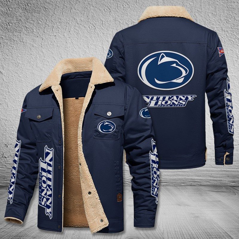Penn-State-Nittany-Lions-Fleece-Cargo-Jacket-Winter-Jacket-FCJ2006 Penn State Nittany Lions Fleece Cargo Jacket Winter Jacket FCJ2006
