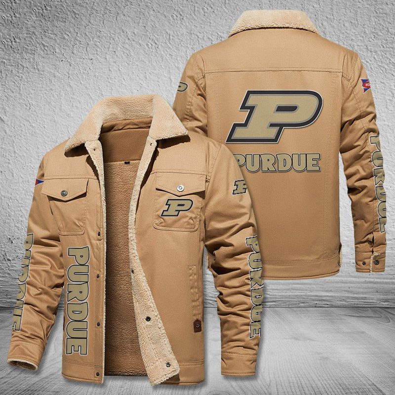 Purdue-Boilermakers-Fleece-Cargo-Jacket-Winter-Jacket-FCJ2007-1
