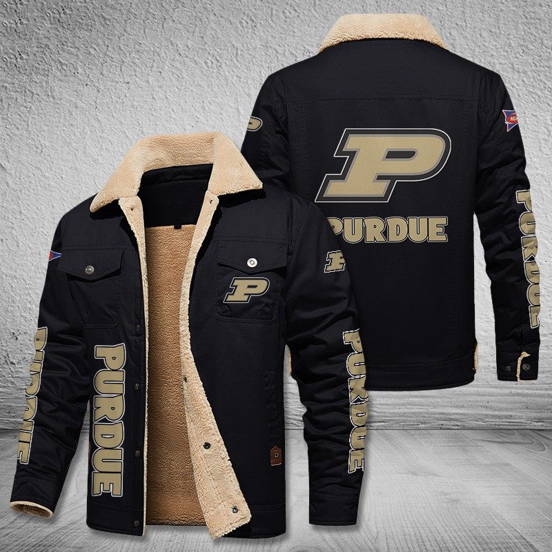 Purdue-Boilermakers-Fleece-Cargo-Jacket-Winter-Jacket-FCJ2007-2