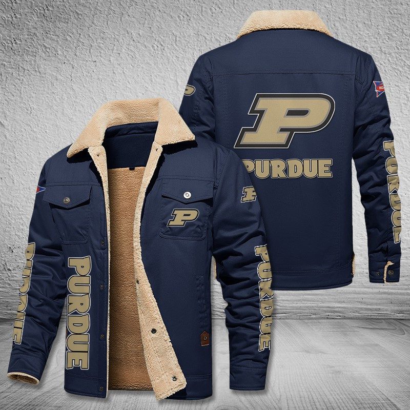 Purdue-Boilermakers-Fleece-Cargo-Jacket-Winter-Jacket-FCJ2007-4