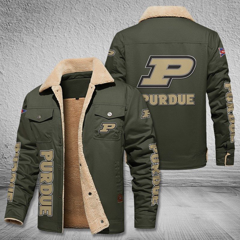 Purdue-Boilermakers-Fleece-Cargo-Jacket-Winter-Jacket-FCJ2007-5