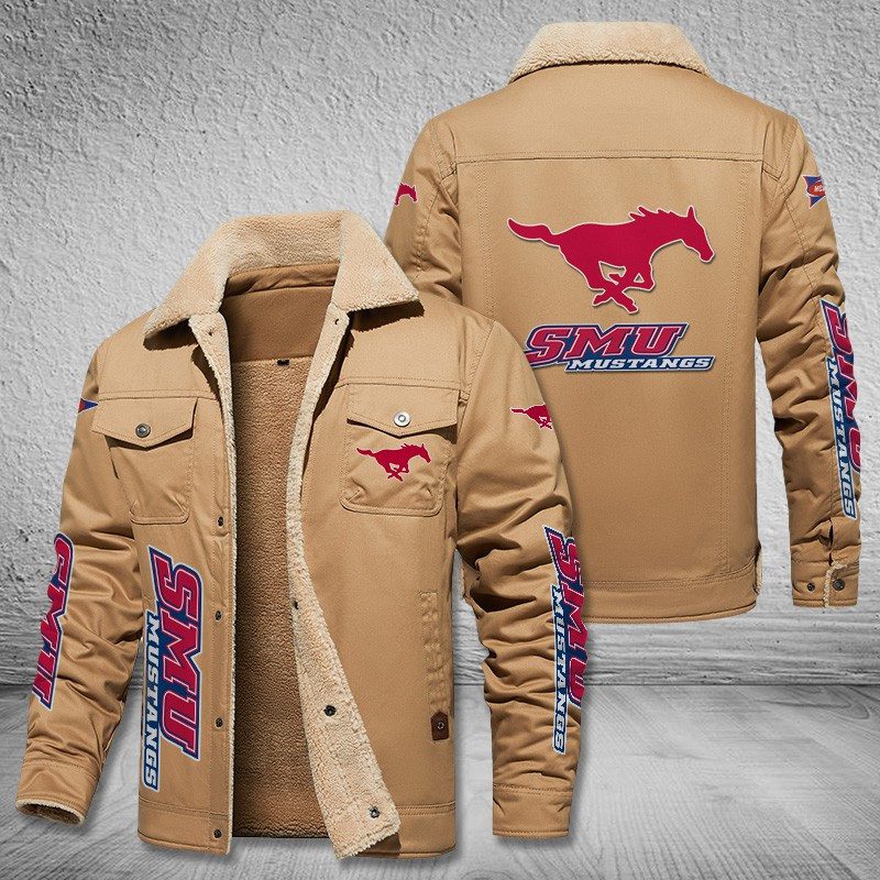 Smu-Mustangs-Fleece-Cargo-Jacket-Winter-Jacket-FCJ1990-2