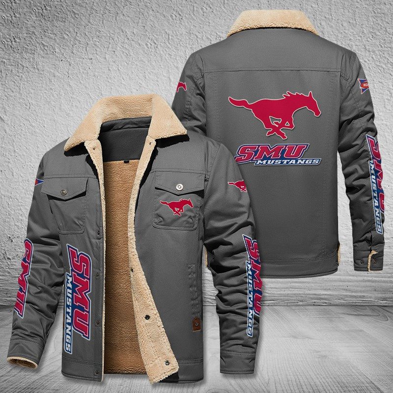 Smu-Mustangs-Fleece-Cargo-Jacket-Winter-Jacket-FCJ1990-3