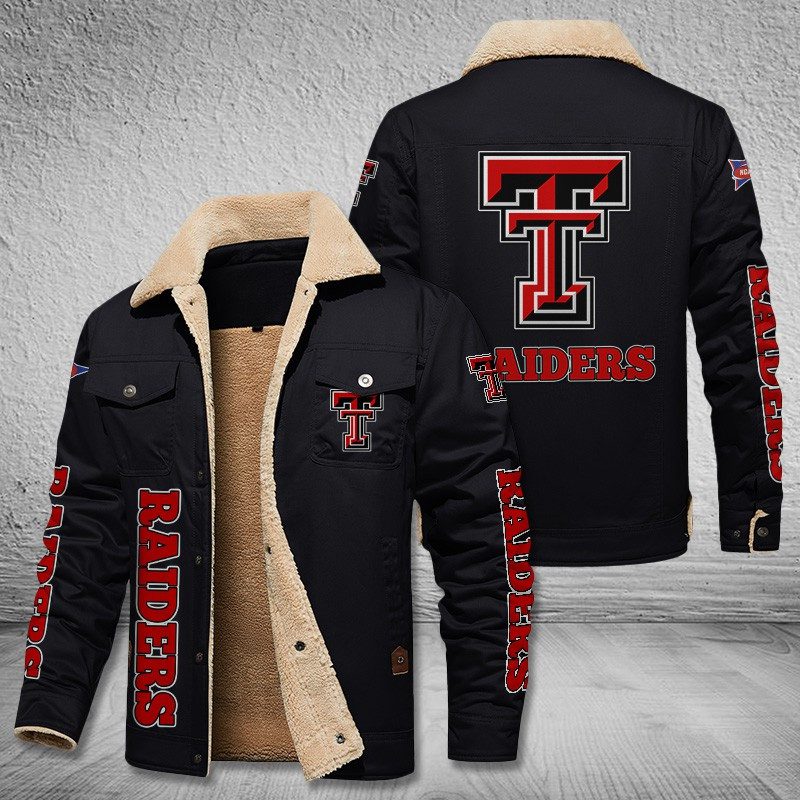 Texas-Tech-Red-Raiders-Fleece-Cargo-Jacket-Winter-Jacket-FCJ2009 Texas Tech Red Raiders Fleece Cargo Jacket Winter Jacket FCJ2009