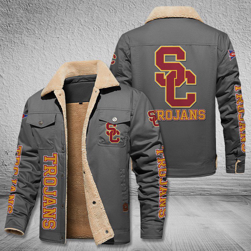 Usc-Trojans-Fleece-Cargo-Jacket-Winter-Jacket-FCJ2000-3