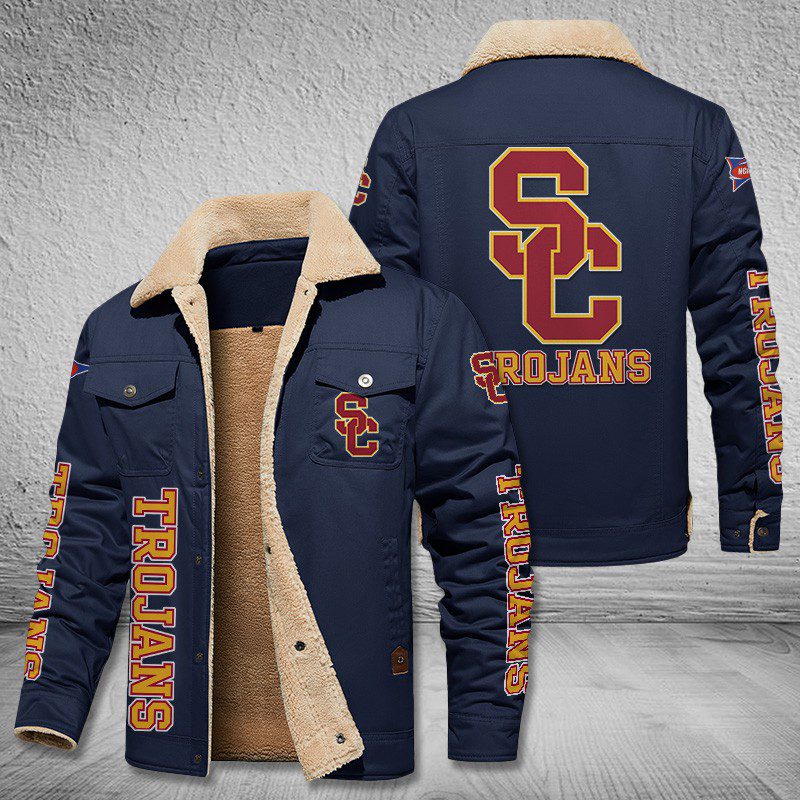 Usc-Trojans-Fleece-Cargo-Jacket-Winter-Jacket-FCJ2000-4