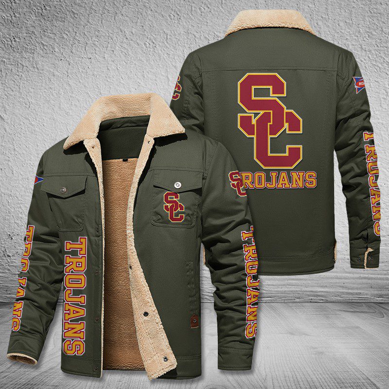 Usc-Trojans-Fleece-Cargo-Jacket-Winter-Jacket-FCJ2000-5