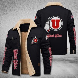 Utah Utes Fleece Cargo Jacket Winter Jacket FCJ2003