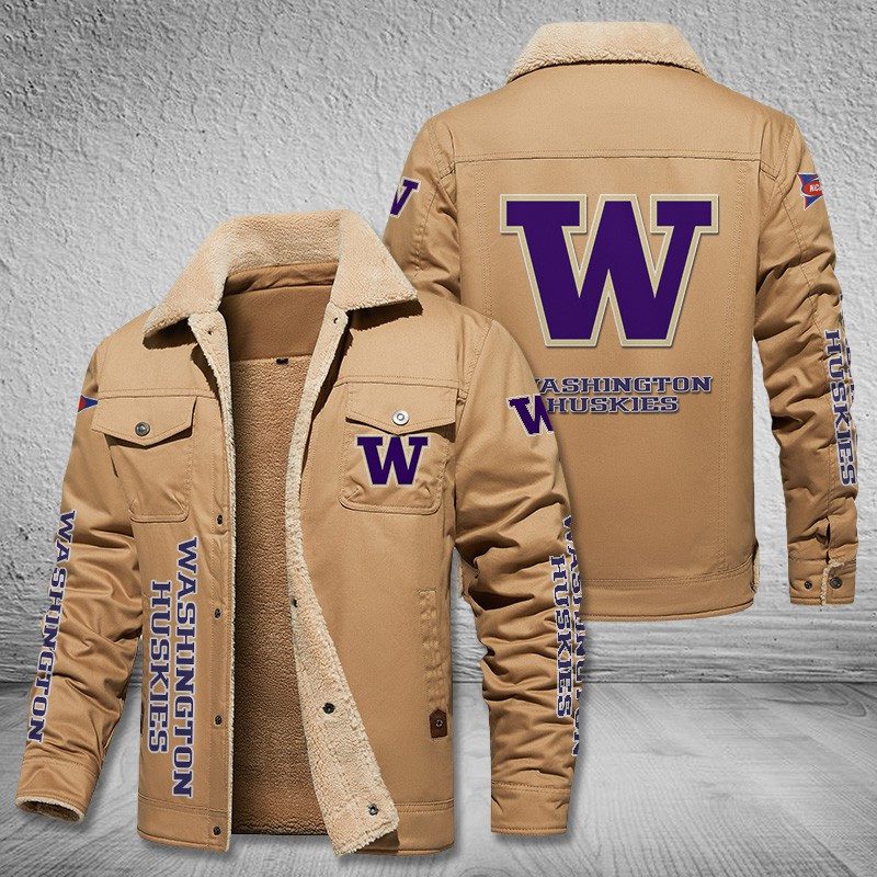 Washington-Huskies-Fleece-Cargo-Jacket-Winter-Jacket-FCJ2015-2