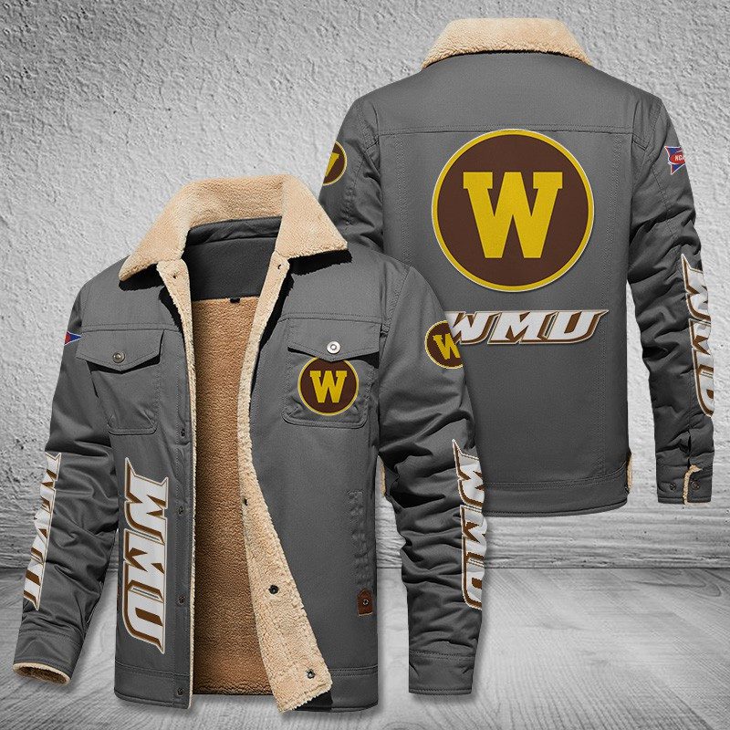 Western-Michigan-Broncos-Fleece-Cargo-Jacket-Winter-Jacket-FCJ1982-3