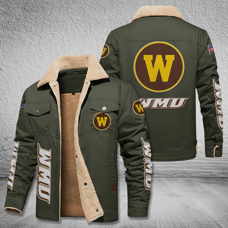 Western-Michigan-Broncos-Fleece-Cargo-Jacket-Winter-Jacket-FCJ1982-5