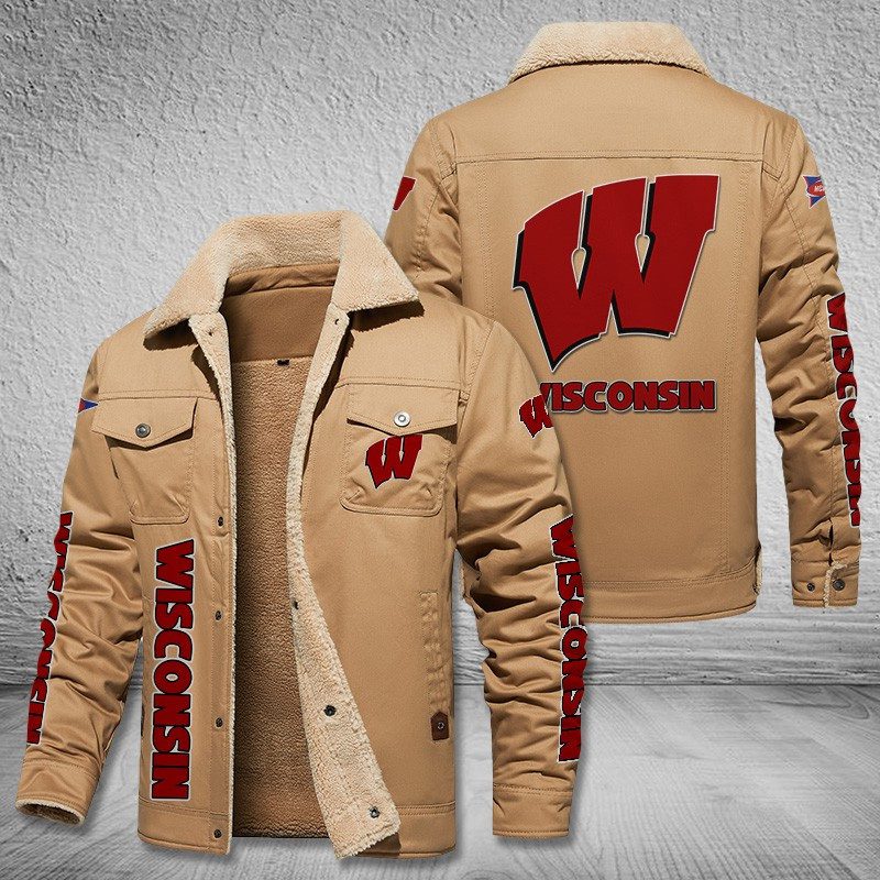 Wisconsin-Badgers-Fleece-Cargo-Jacket-Winter-Jacket-FCJ1993-2