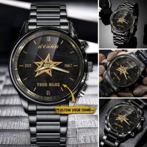 Dallas Stars NHL Black Fashion Sport Watch Custom Your Name BW1739