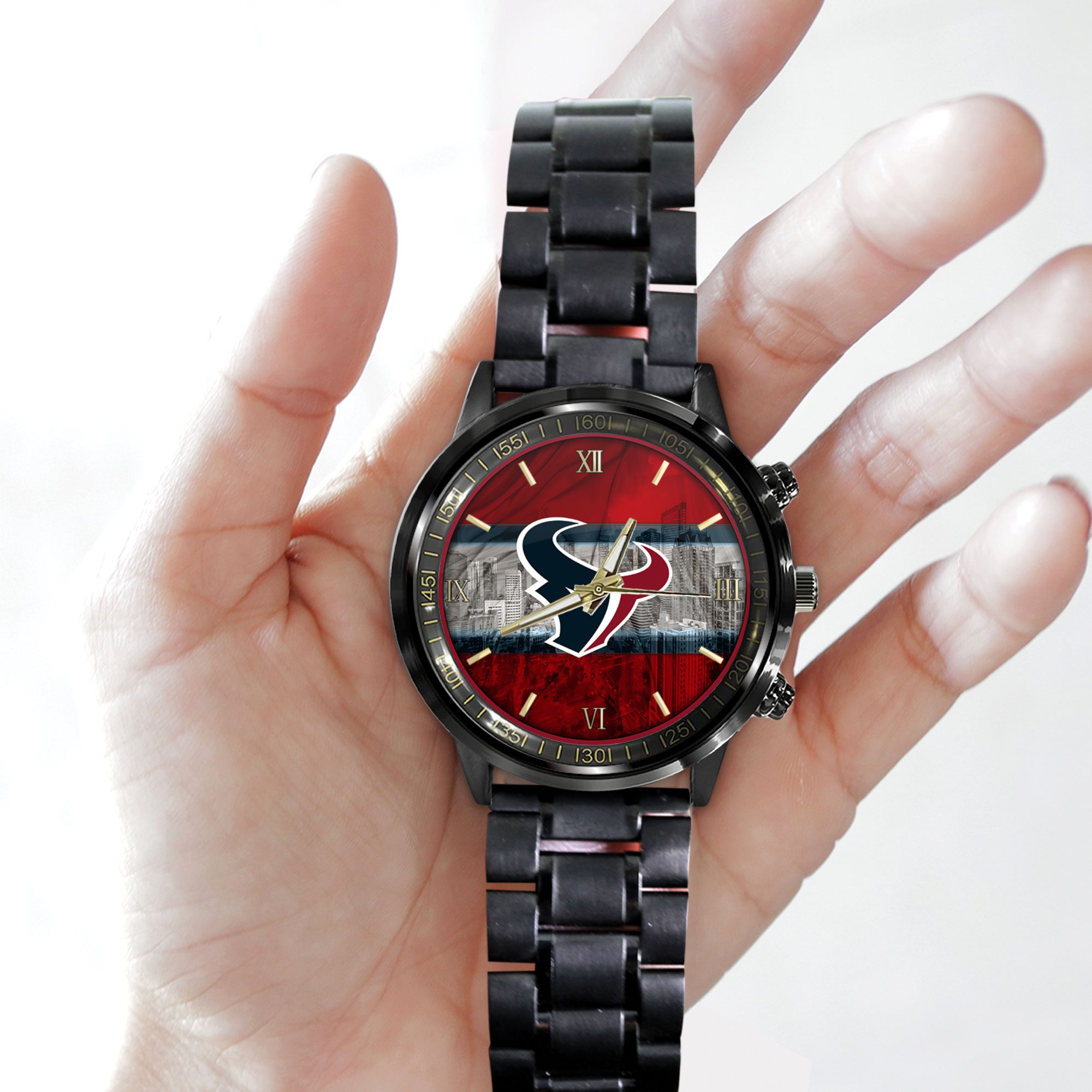 Houston-Texans-NFL-Black-Fashion-Sport-Watch-BW1471-1