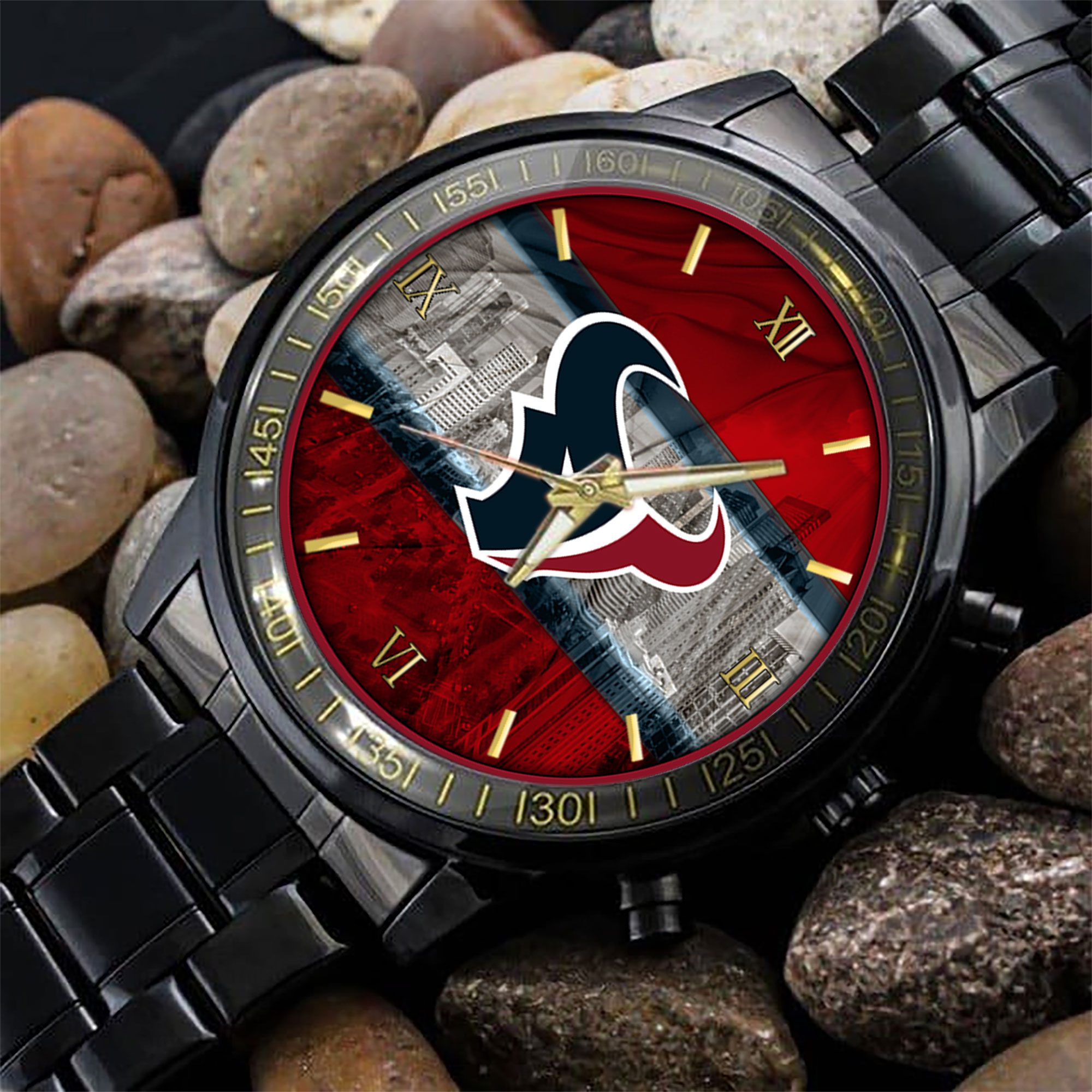 Houston-Texans-NFL-Black-Fashion-Sport-Watch-BW1471-2