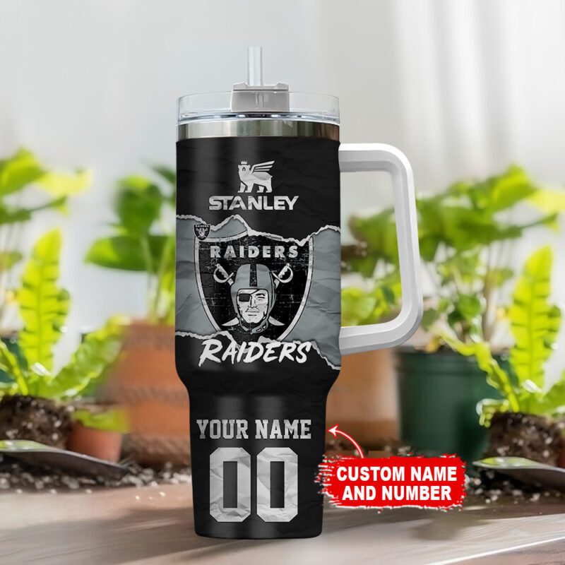 Las-Vegas-Raiders-NFL-40oz-Stanley-Tumbler-Custom-Name-And-Number-2024-Collection-STT2935-1