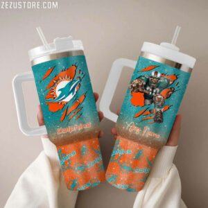 Miami Dolphins NFL Personalized Stanley Tumbler 40Oz STT2589